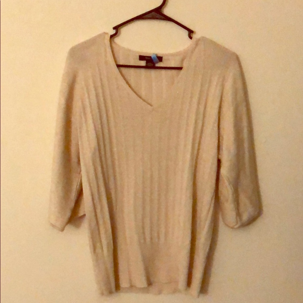 Shimmery Cream Blouse